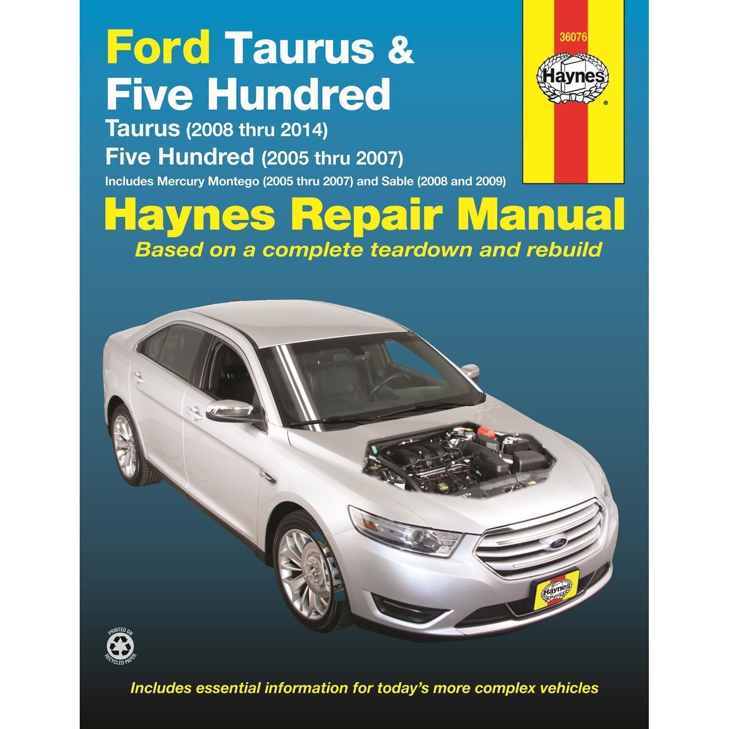 Haynes Vehicle Repair Manual 36076