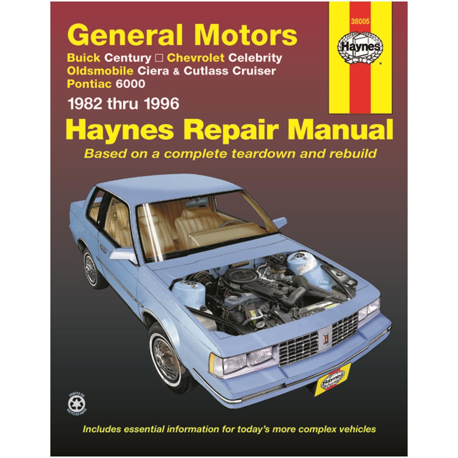 Haynes Repair Manual Technical Book 38005 6162