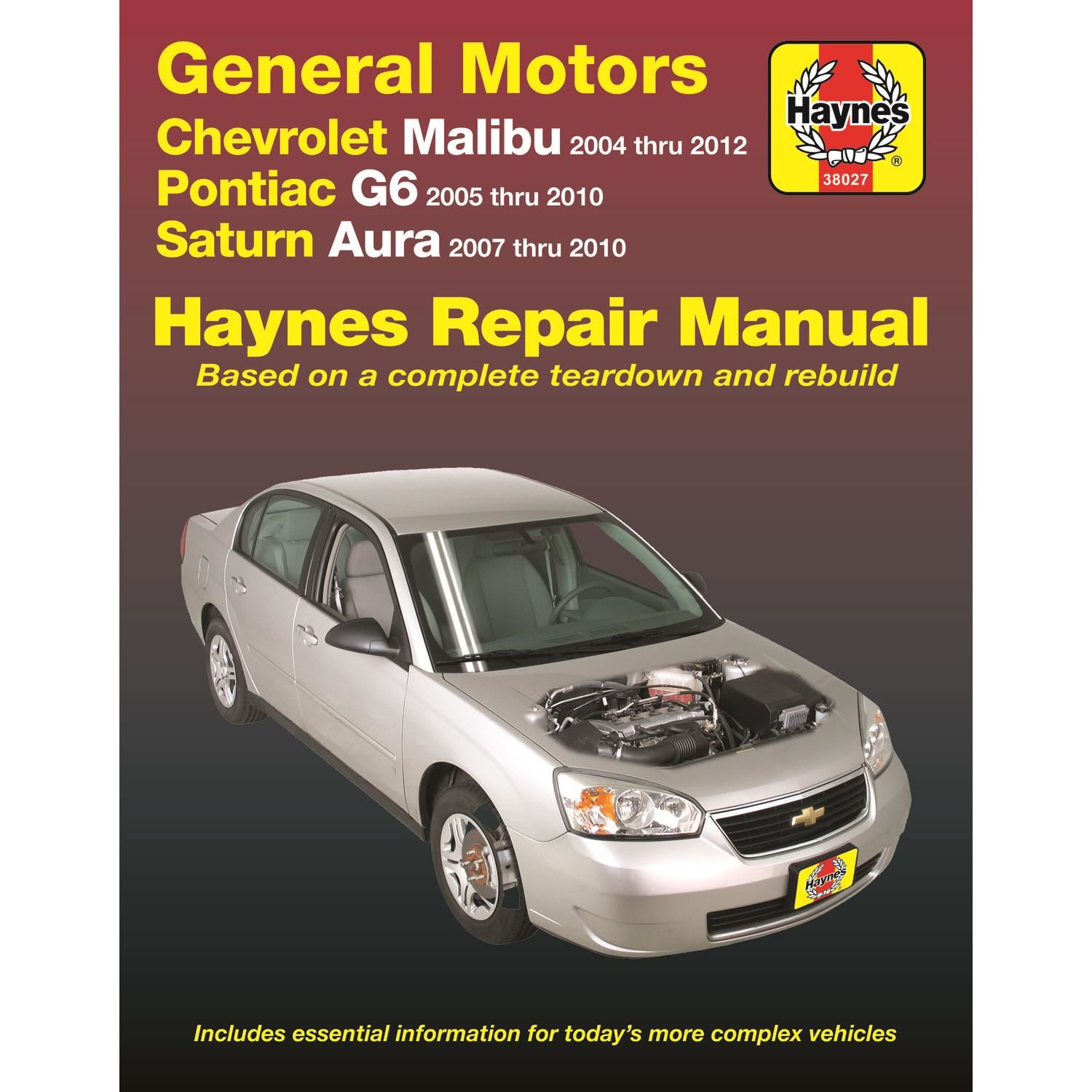 Haynes Vehicle Repair Manual 38027