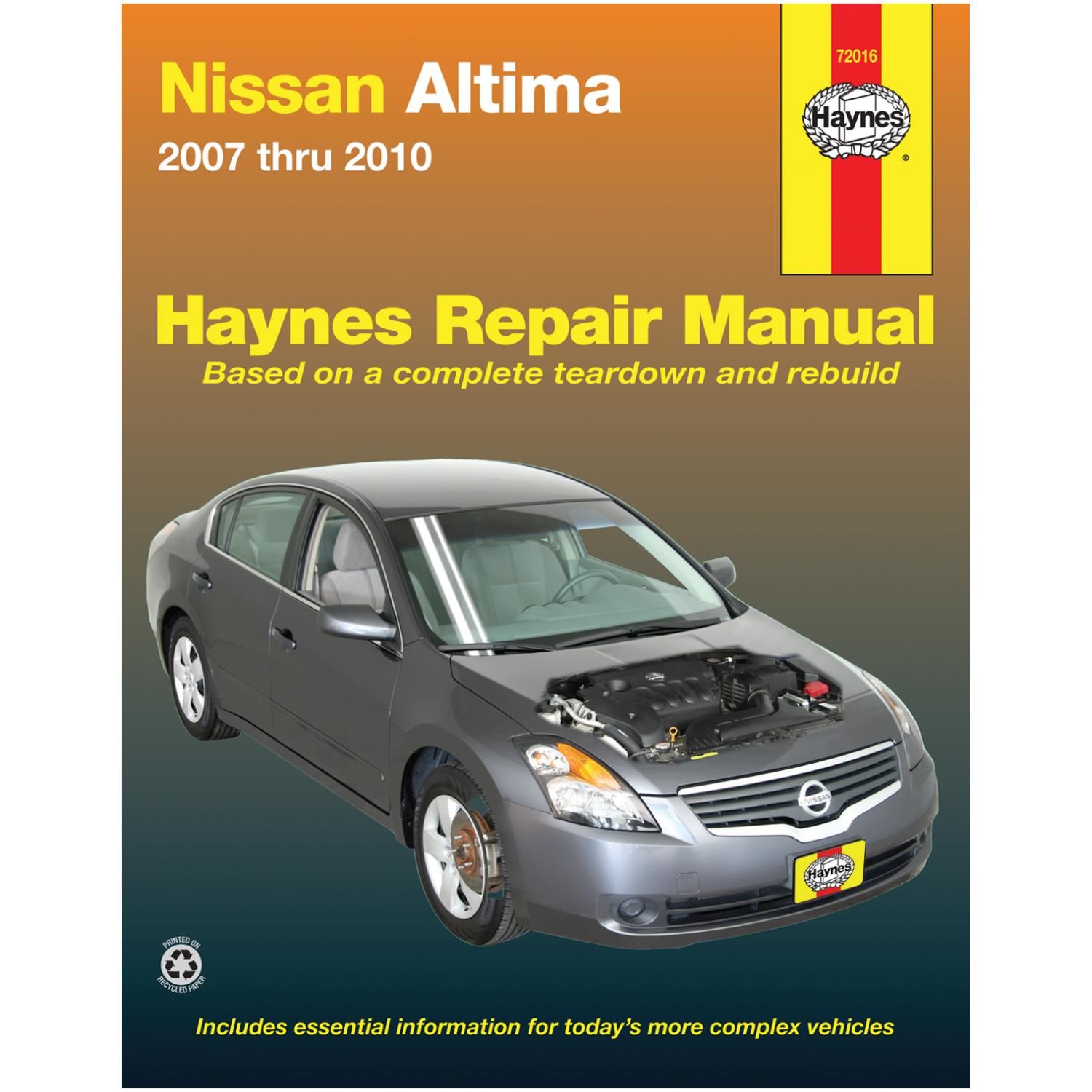 Haynes Repair Manual Vehicle 72016