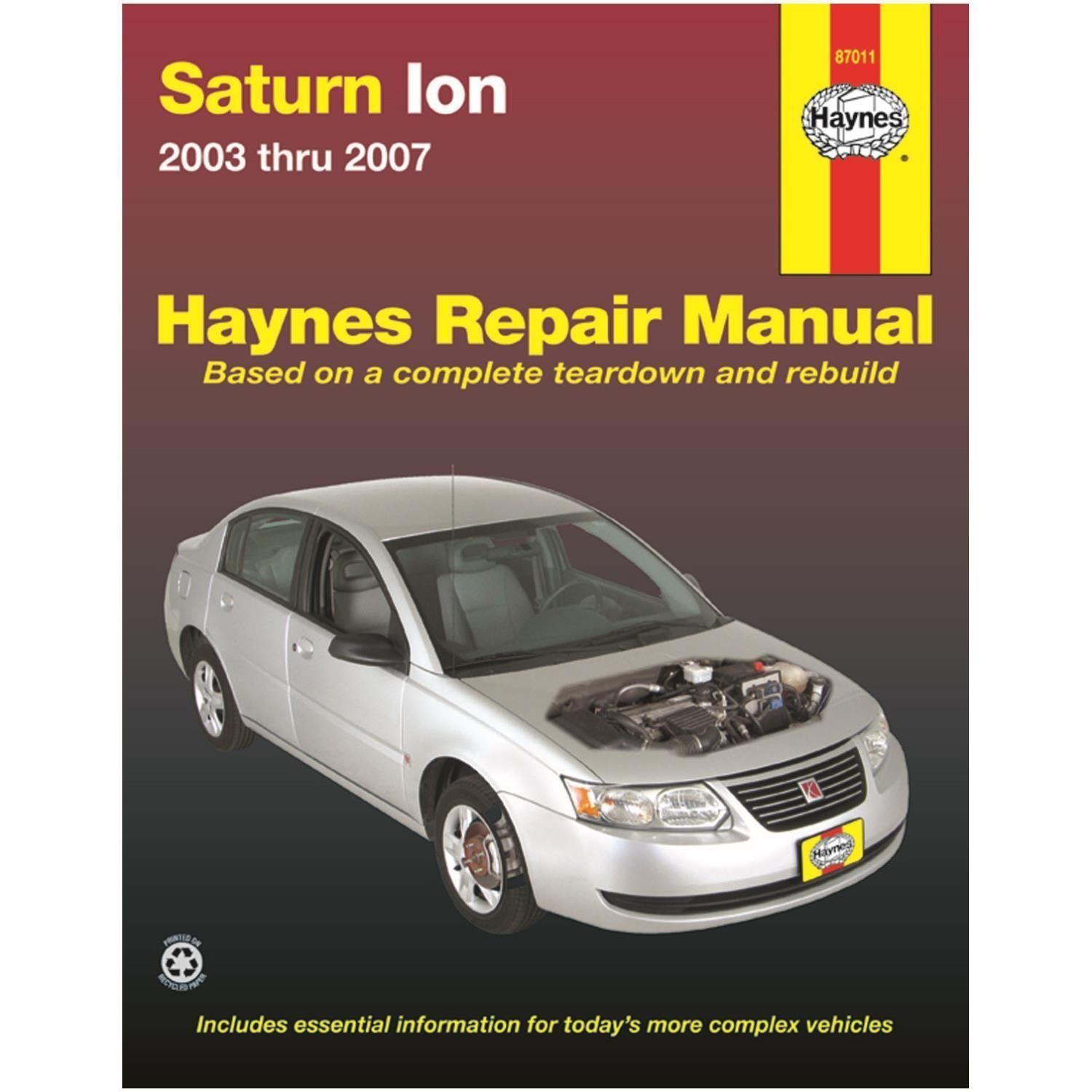 Haynes Vehicle Repair Manual 87011