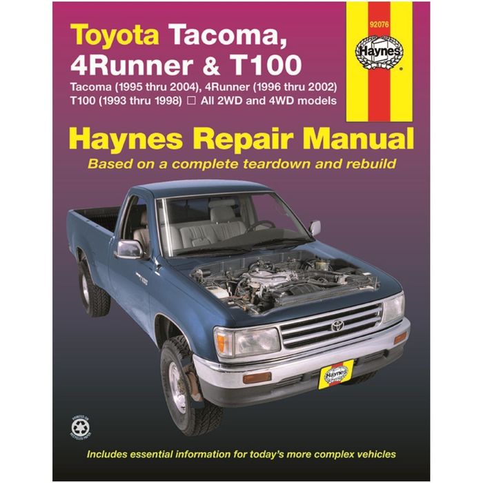 Haynes Vehicle Repair Manual 92076