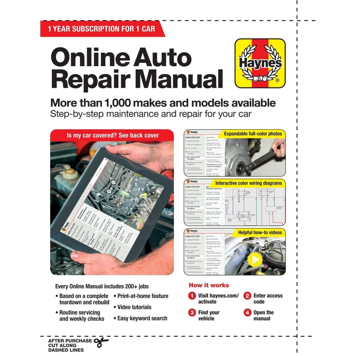 Haynes Online Auto Repair Manual