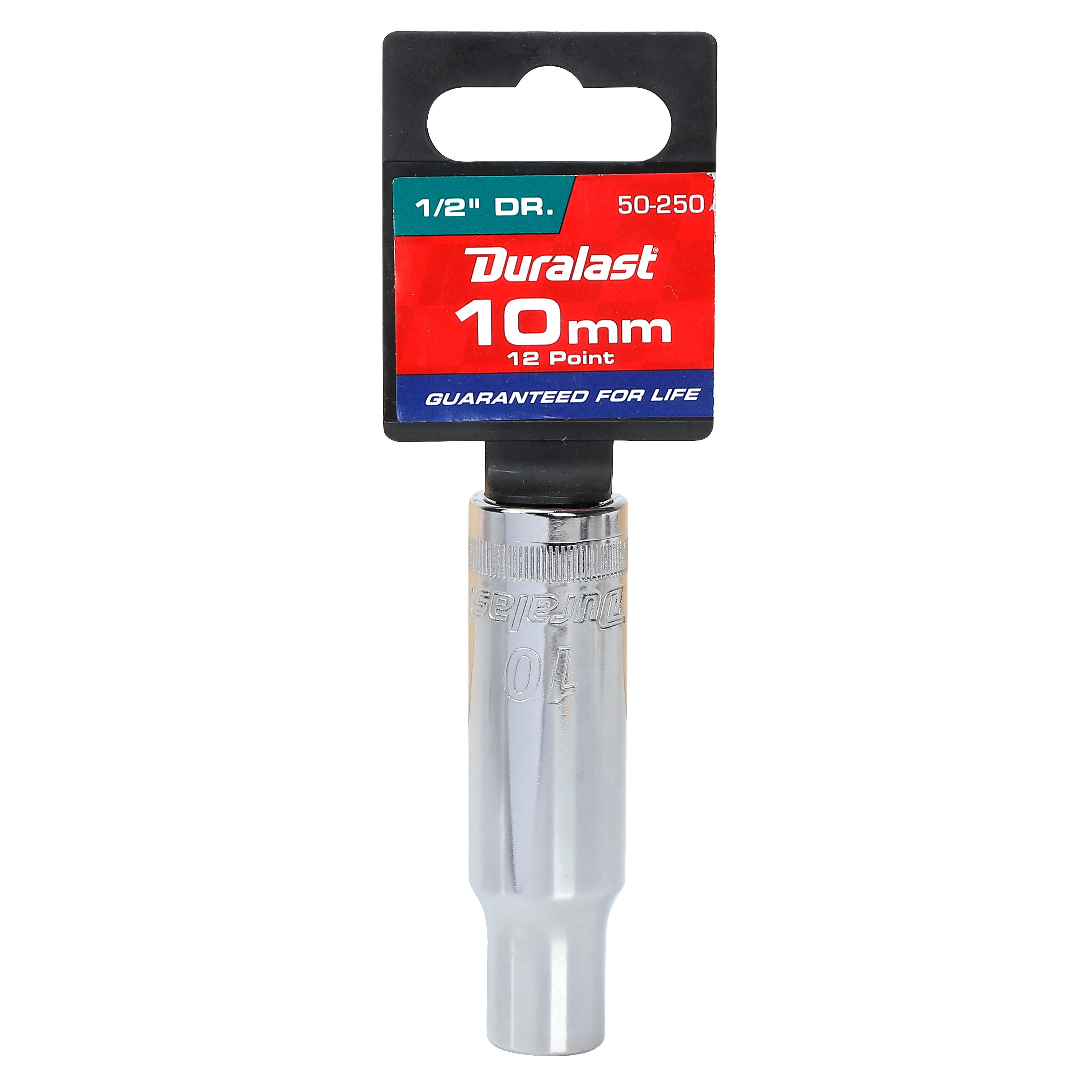 Duralast 1/2in Drive 10mm Deep Socket