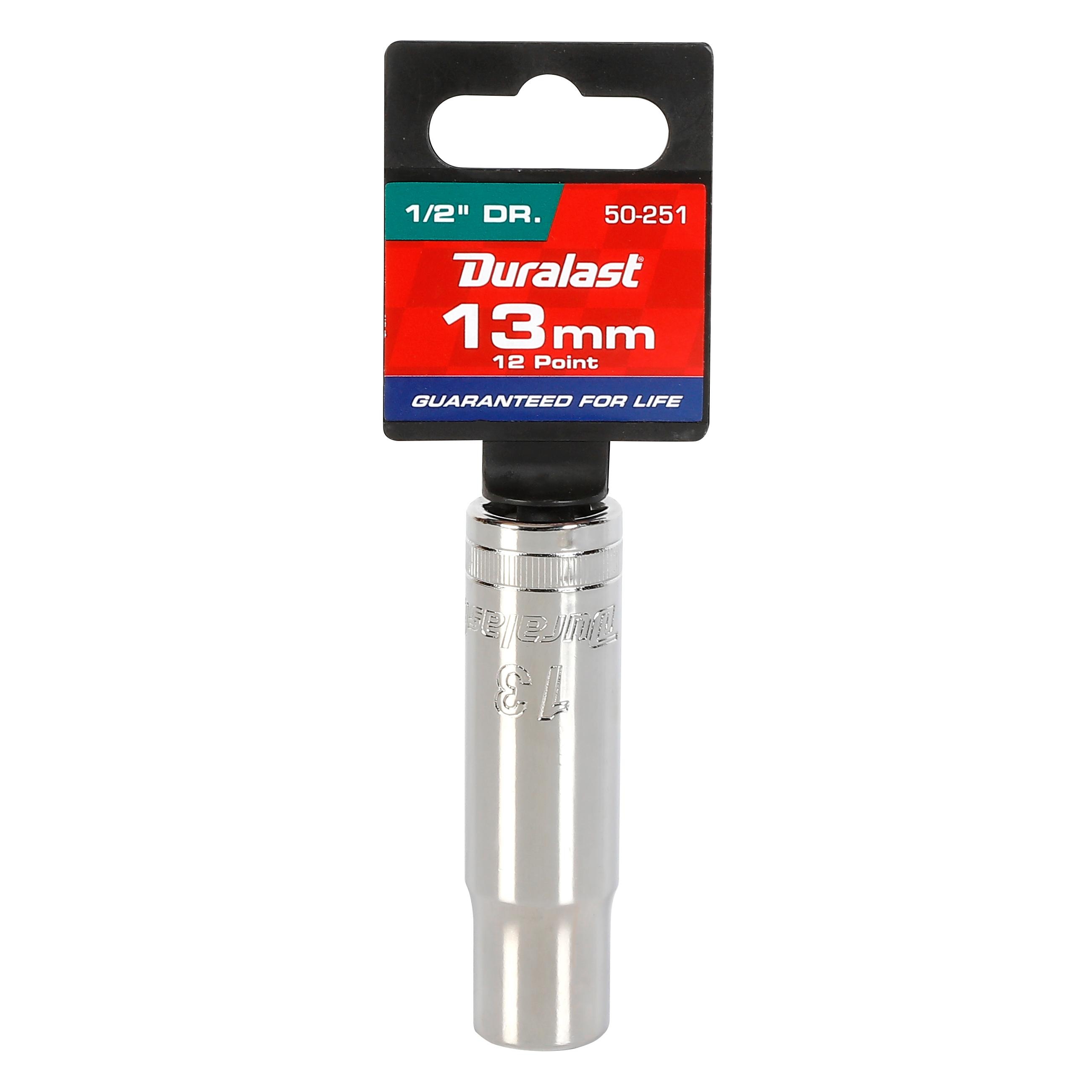 Duralast 1/2in Drive 13mm Deep Socket