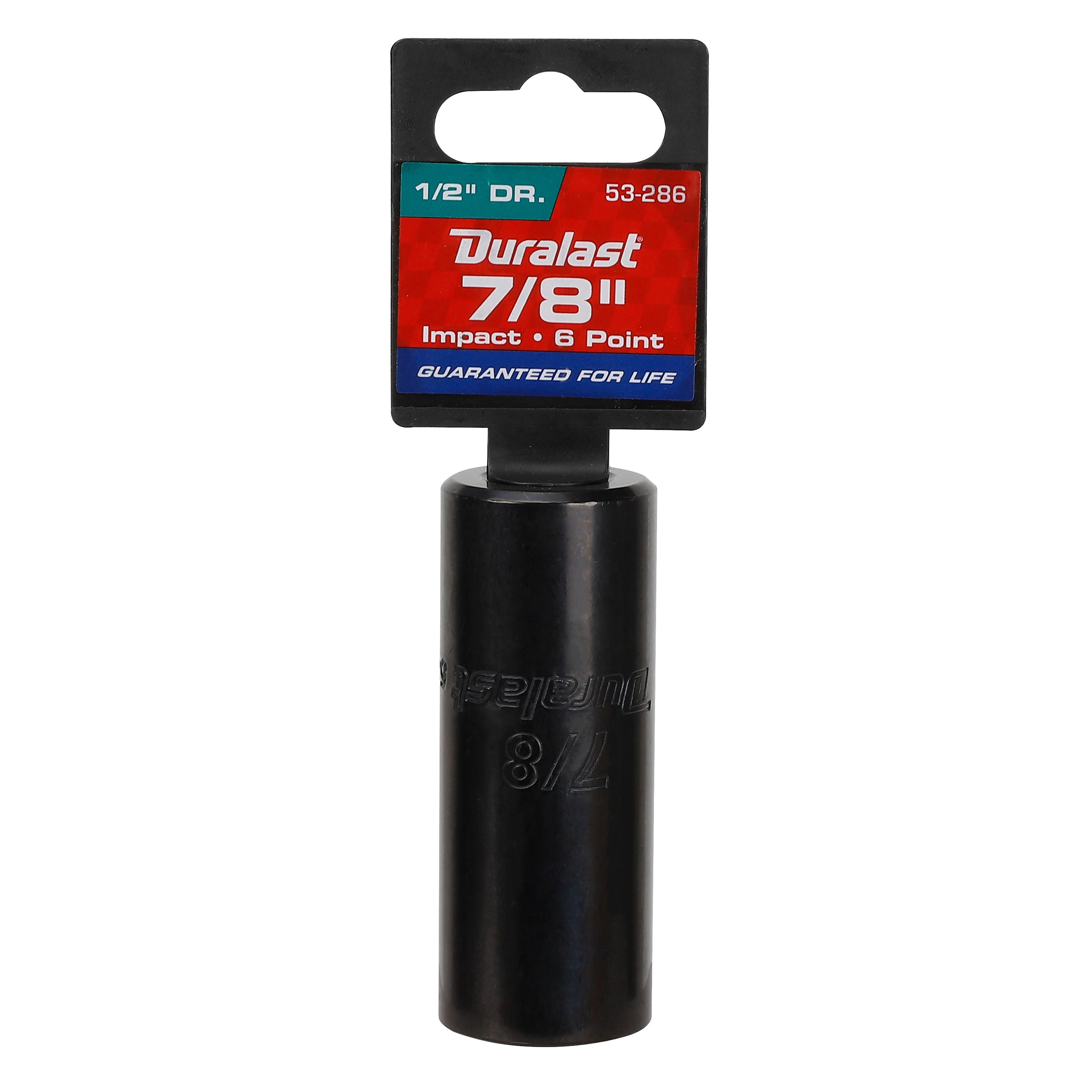 Ukutan！ Duralast 1/2in Drive 7/8in Deep Impact Socket