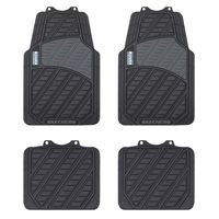 Genuine Dickies 4 Piece Heavy Duty All Weather Floor Mats Black, 80333wdi, Size: 4 Piece Set