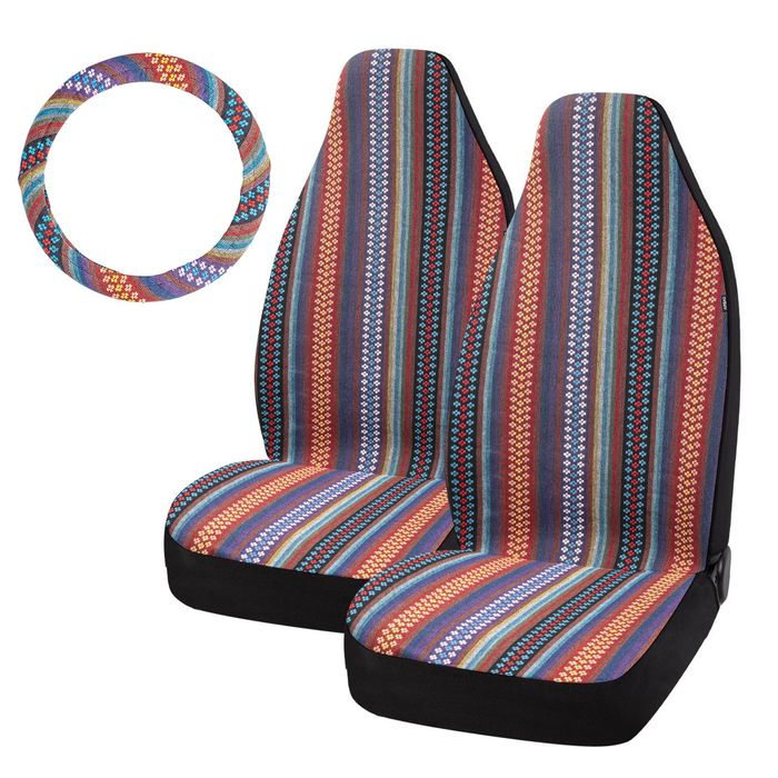 Road Comforts Modern Aztecs Seat Cover Kit 3 Piece