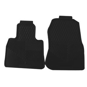 Highland 4604700 Black Rubber Front Floor Mat 2 Piece