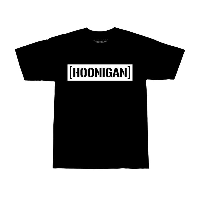 Hoonigan Black and White Censor Bar SS X Large T-Shirt