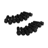 Holley 3/8 16 X 1in Long Black Oxide Finish Header Bolts Grade 5 16 Bolt Pack