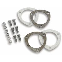 Hooker Super Competition Collector Ring Kit Two 3 Bolt Rings Matching Gaskets 6 Bolts to Fit Tube Diameter 3in O.D
