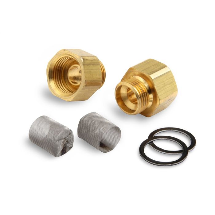 Demon Carburetion Carb Inlet Fitting - 9/16-24 x 5/8-18 3/8 Demon Carburetion Carb Inlet Fitting - 9/16-24 x 5/8-18 3/8