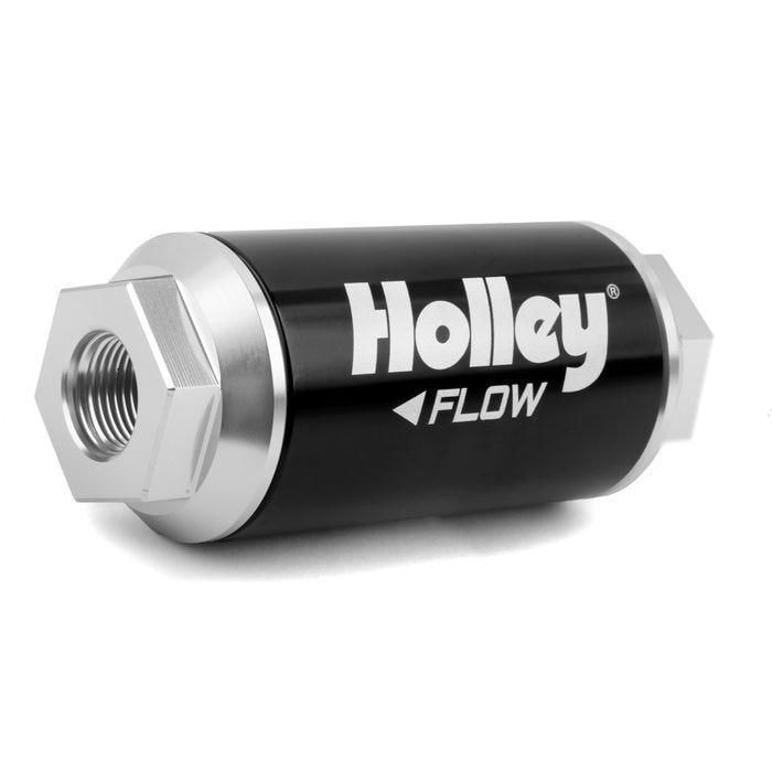 Holley Billet HP Fuel Filter - 3/8NPT 40-Micron 100GPH Holley Billet HP Fuel Filter - 3/8NPT 40-Micron 100GPH
