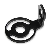 NOS/Nitrous Oxide System Extended Design Black Solenoid Bracket for NOS Fuel and Nitrous Solenoids with a 1 5/8in Diameter Base and 90 Degree Mount