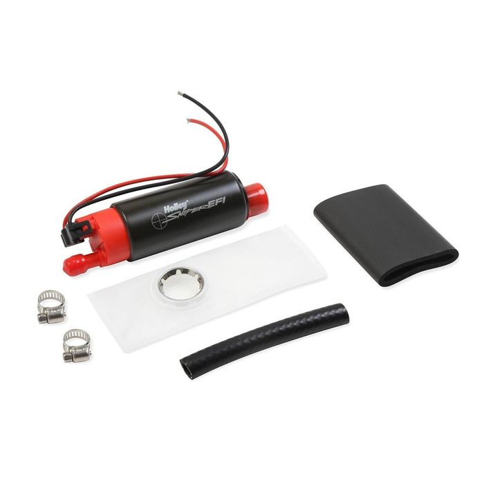 Holley 128011 Pompa Carburante Elettrica Con Corpo Lucidato A Tamburo: Pressione Max 7 Psi, 2 Ampere, Montaggio Universale - 3