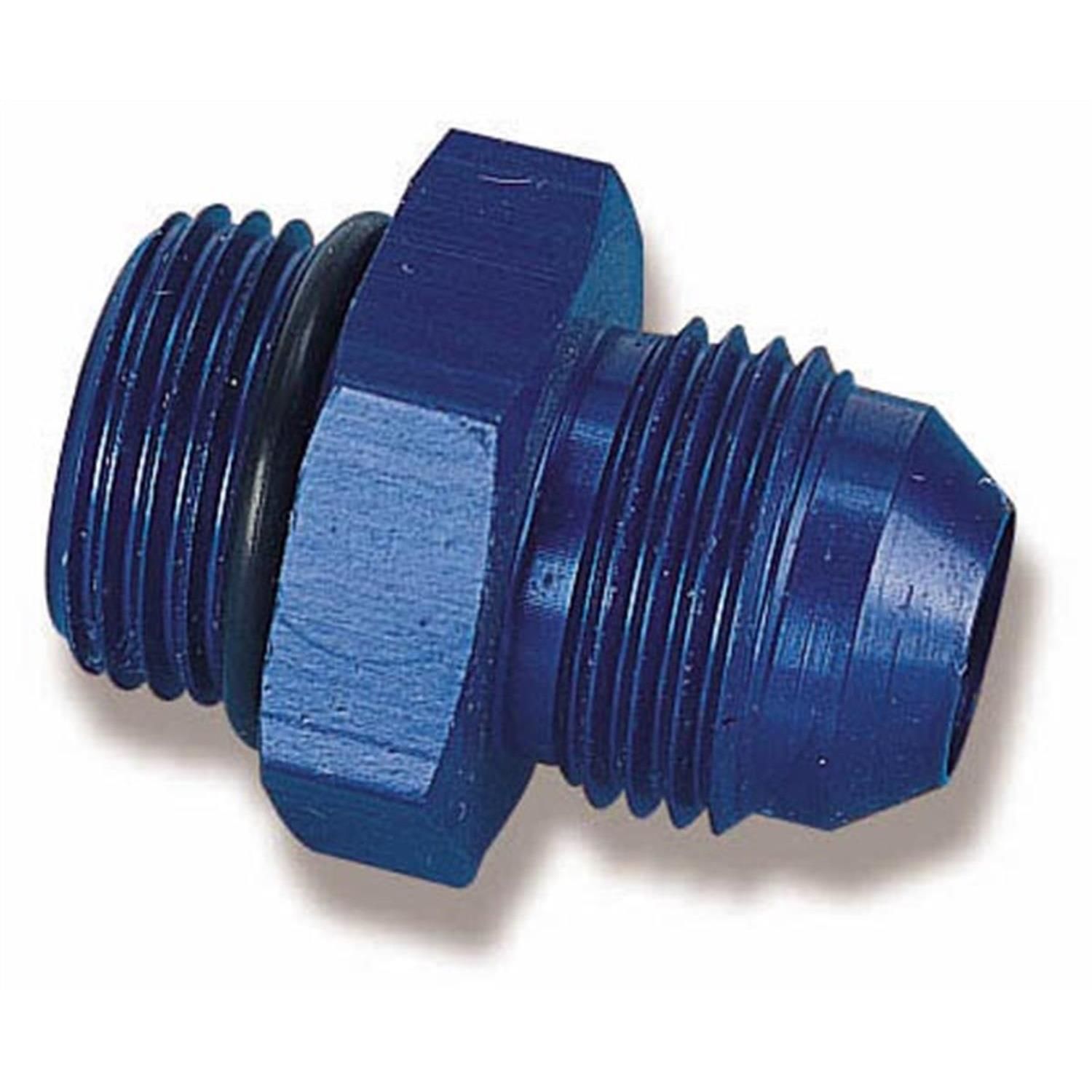 Holley Blue 8AN X 3/4in 16 Thread Fuel Pump Fitting