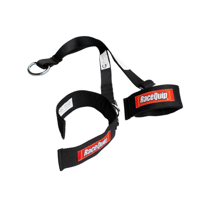 RaceQuip Black 2in Adjustable Cuff Hook and Loop Black - Adult - 10in ...