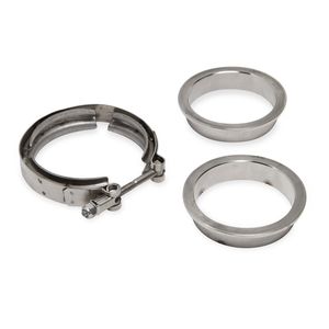 Hooker 2 1/2in Stainless Steel Band Clamp with Flanges for Acura