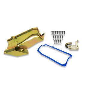Weiand 7 Quart Zinc Finish 80/85 Small Block Chevy Oil Pan Kit for Hyundai Sonata
