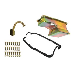 Weiand 7 Quart Zinc Finish 65/87 351W S Oil Pan Kit for Chrysler Imperial