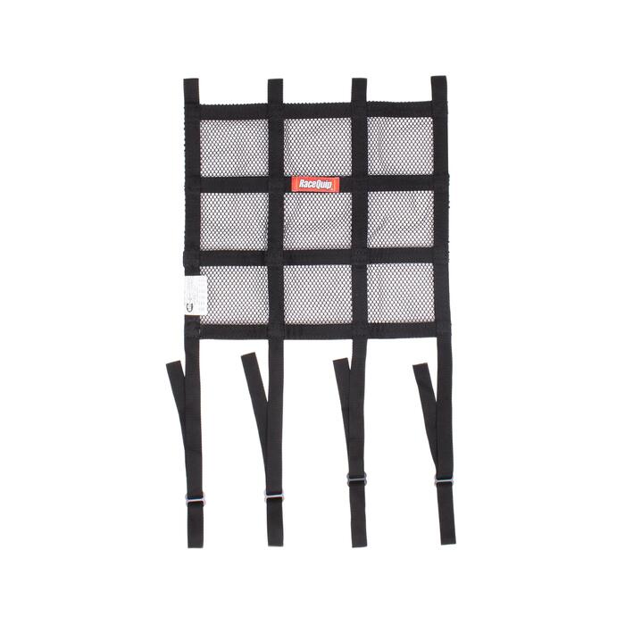 RaceQuip Hybrid Mesh/Ribbon Window Net with Mounting Straps