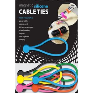 Hitt Brands Silicone Cable Ties Pack 5 Piece