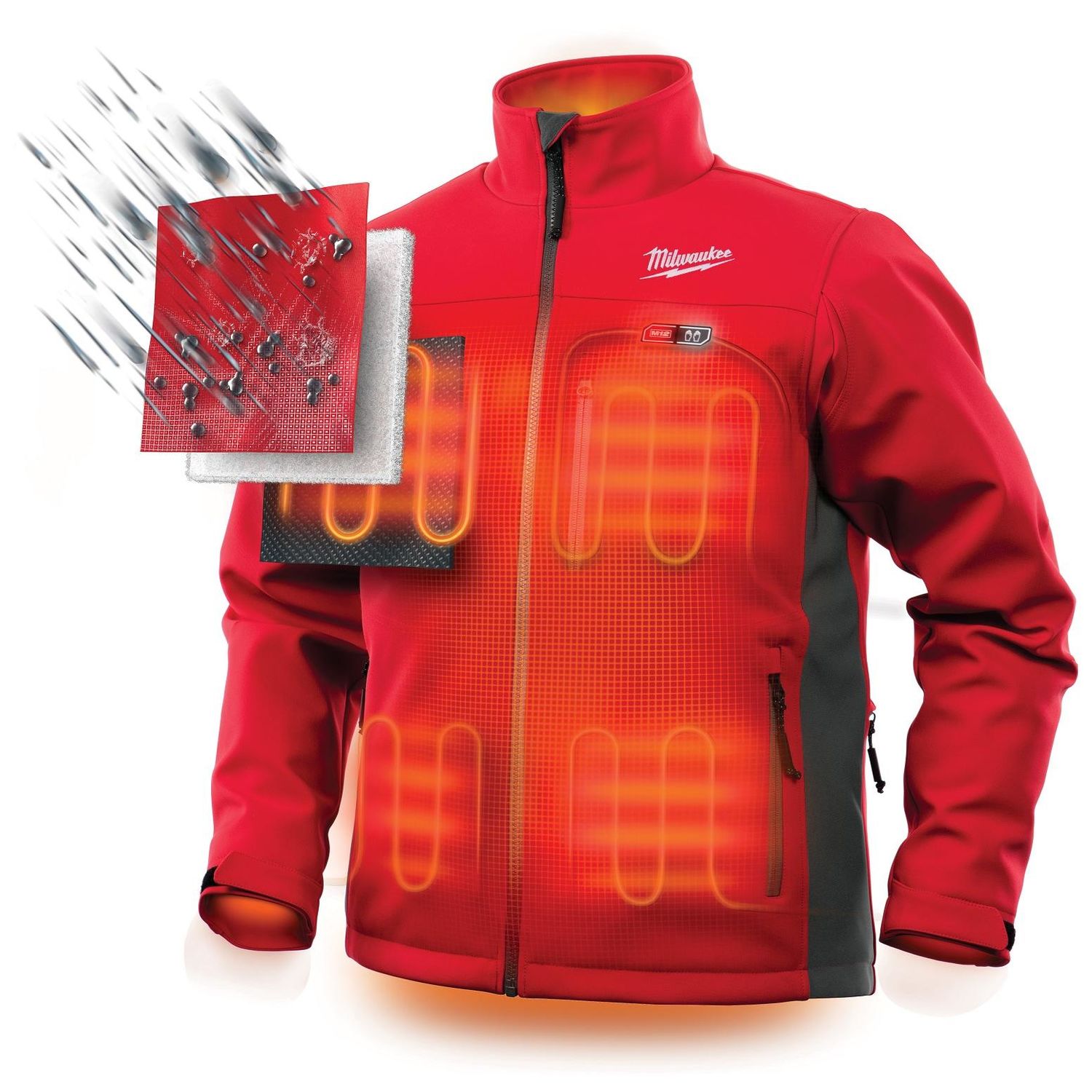 Milwaukee Tool Extra Large Red M12 Heated Toughshell Jacket Kit