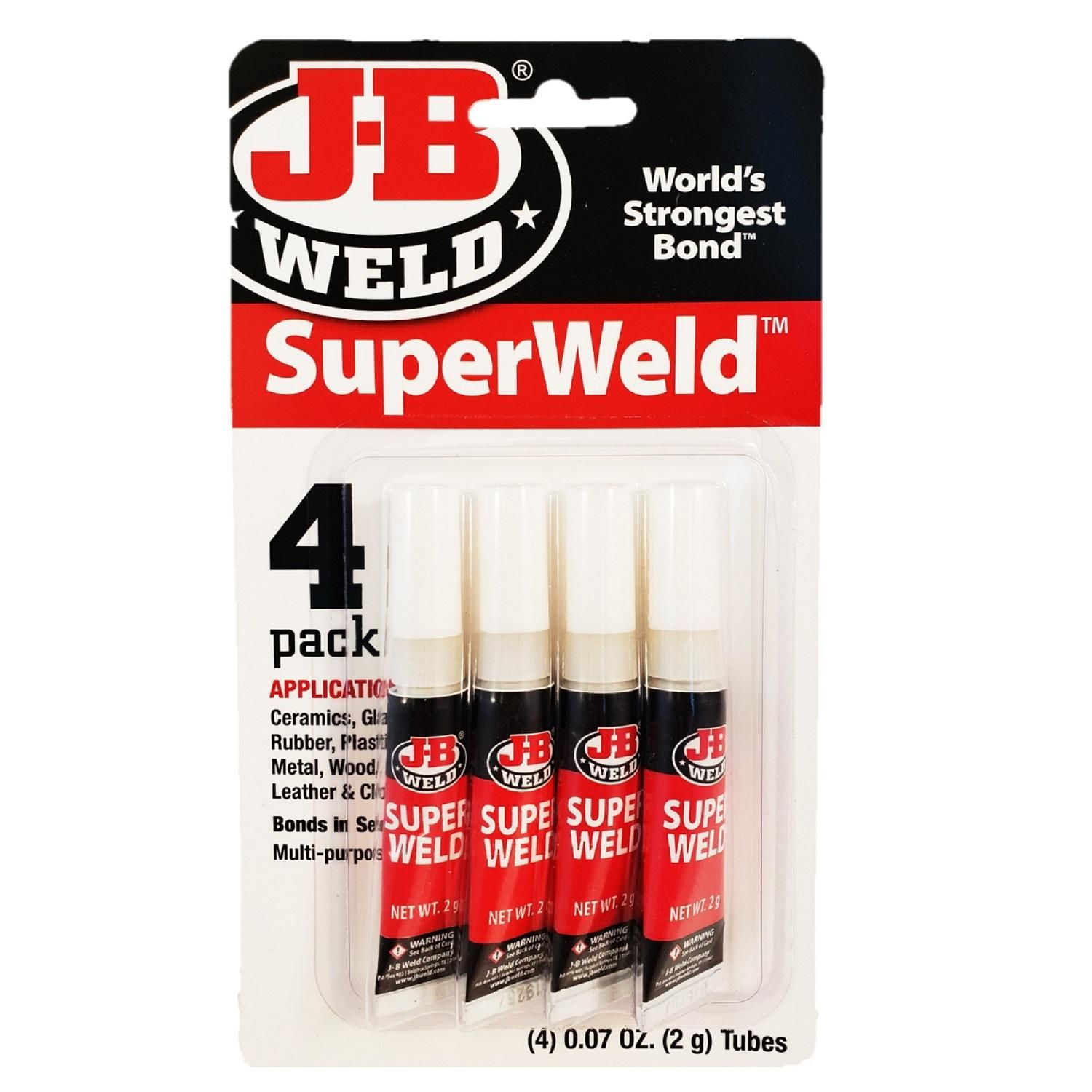 J-B Weld Super Weld 2 Gram 4pcs