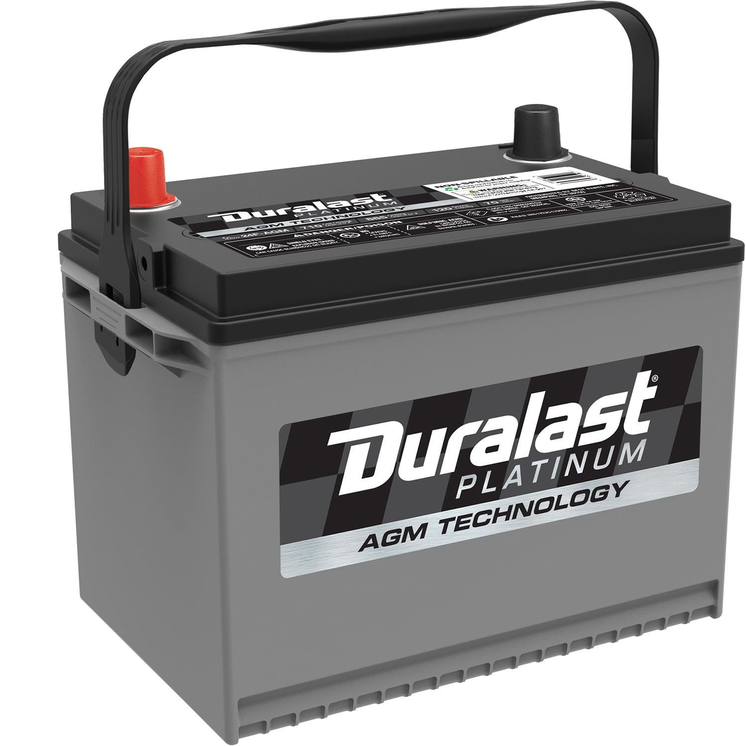 Duralast Platinum AGM Battery BCI Group Size 24F 710 CCA, 52% OFF