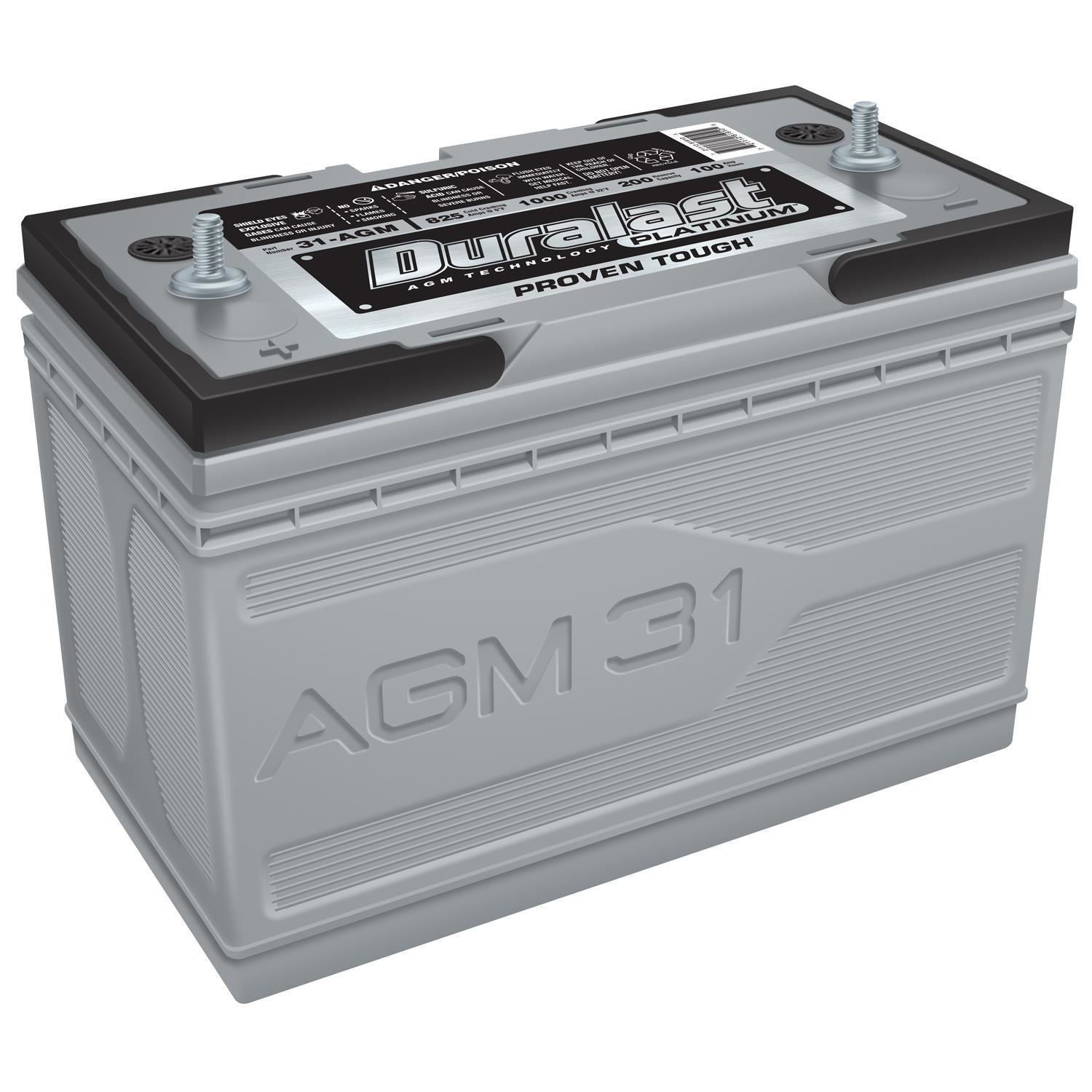 Duralast Platinum AGM Battery 31AGM Group Size 31 825 CCA