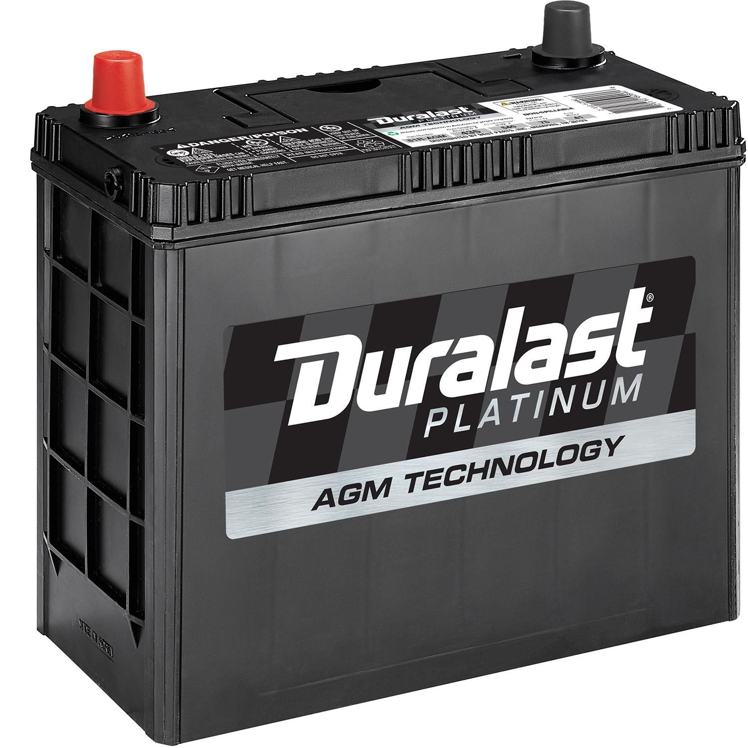 Duralast Platinum Battery 51R-AGM Group Size 51R 435 CCA