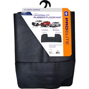 Proelite Black Rubber Full Truck Floor Mat