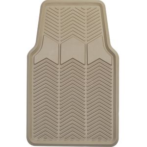 Proelite Tan Universal 1 Piece Front Rubber Floor Mat