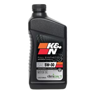 K&N 104102 Oil; 5W-30 K&N Full Synthetic Motor Oil, 5 Quart