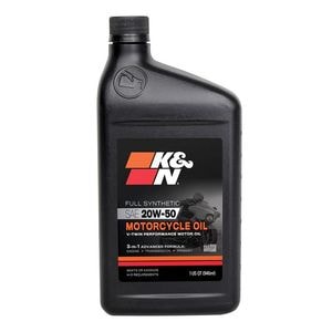 K&N Full Synthetic Motorcycle Oil 20W-50 1 Quart for Sterling SC7000 Cargo