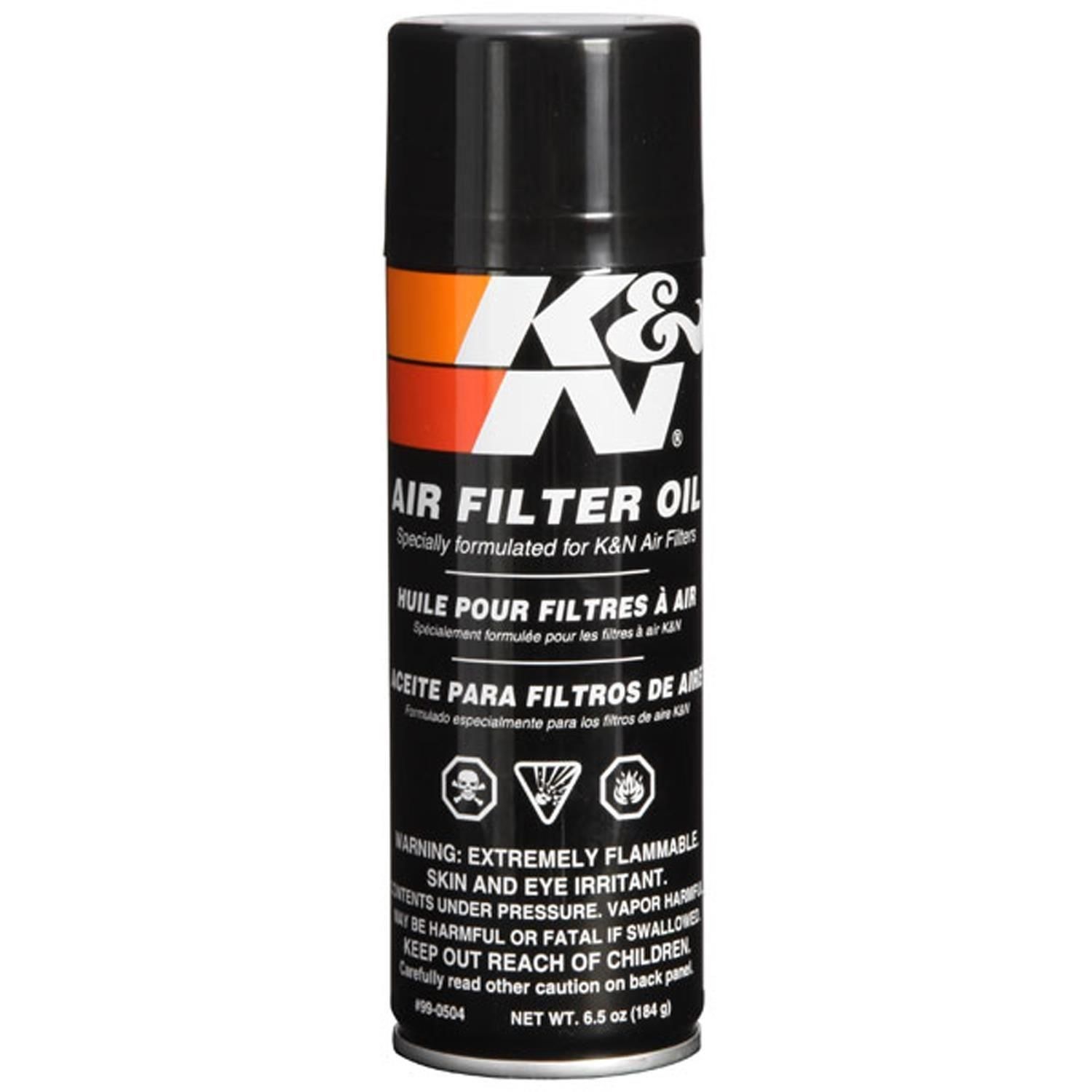 K&N Air Filter Oil Aerosol Spray 6.5oz