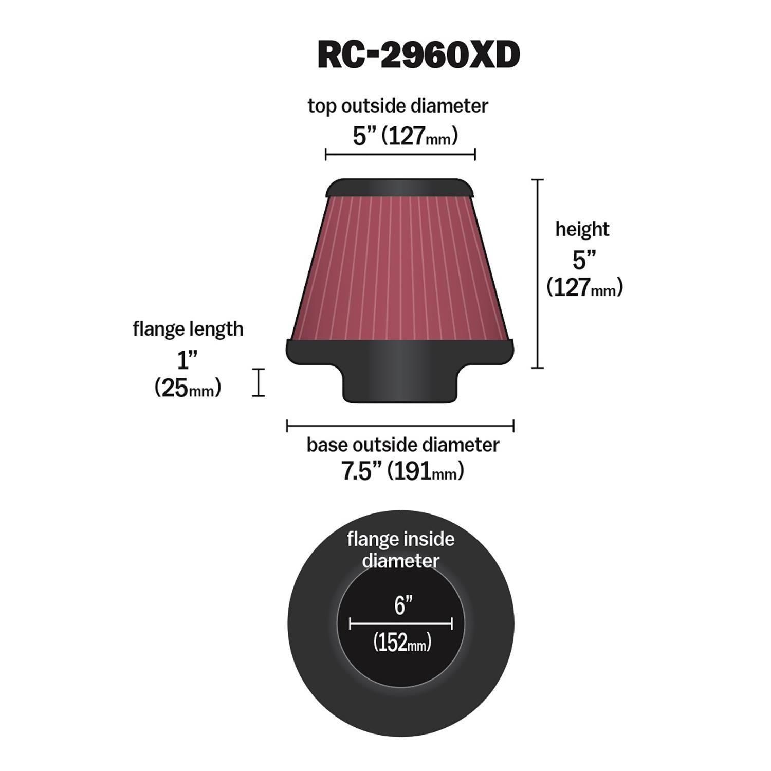 K&N RC-2960XD Motorcycle Air Filter