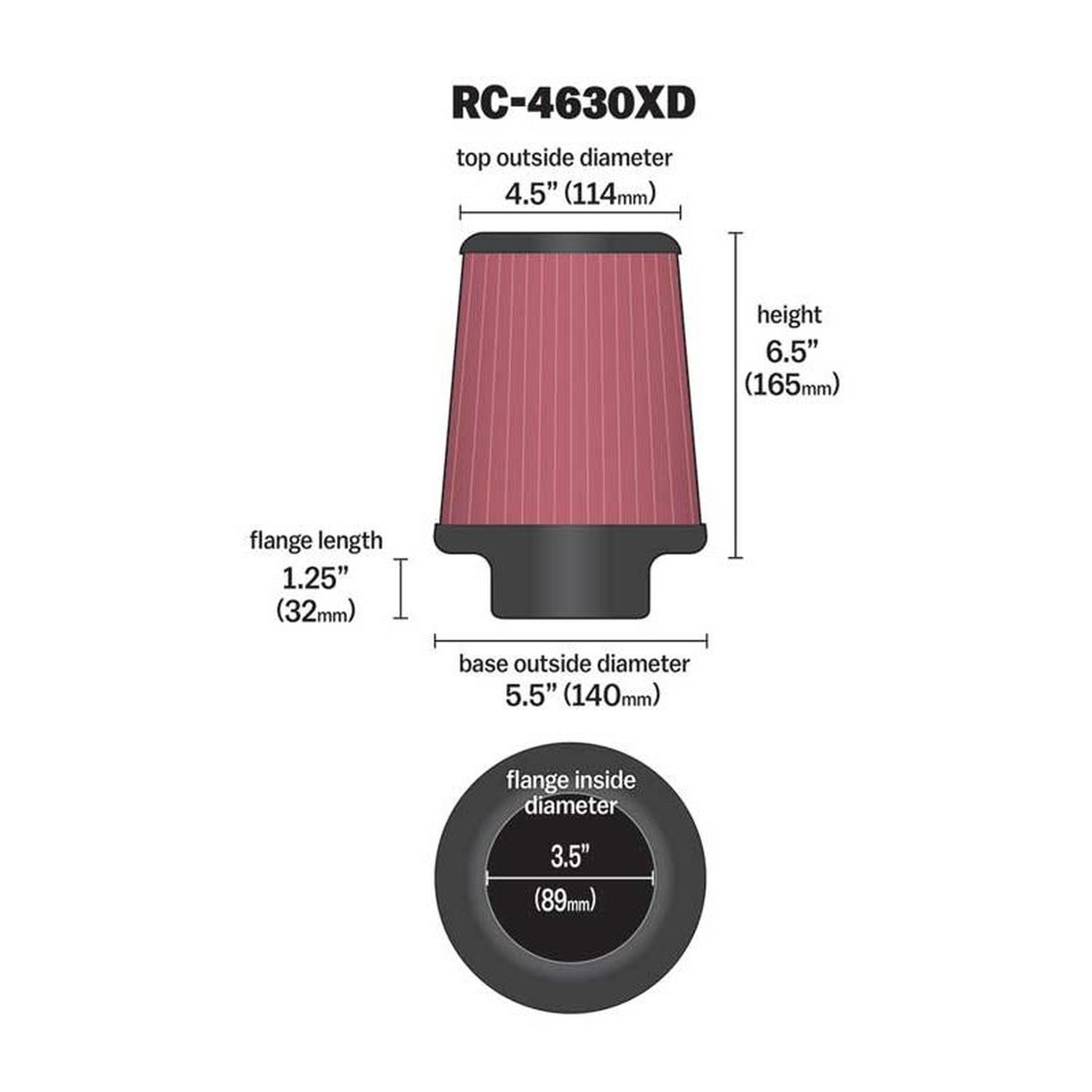 K&N RC4630XD Motorcycle Air Filter