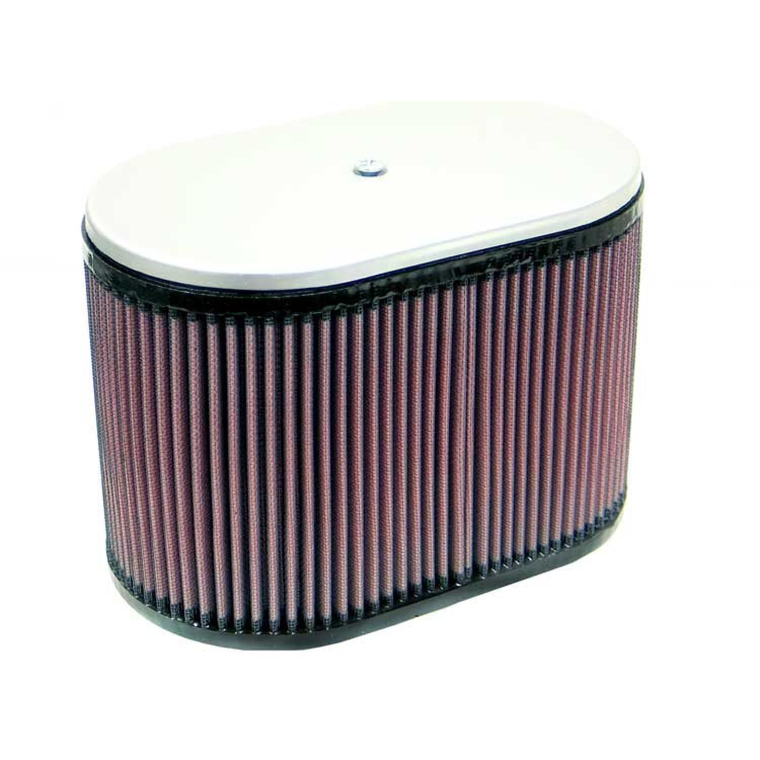 K&N High Performance Special order dual flange oval universal air filter