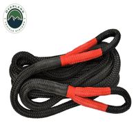 Overland Vehicle Systems 1in X 30in 30,000lbs Nylon Black with Red On Handles Rope without Sleeve