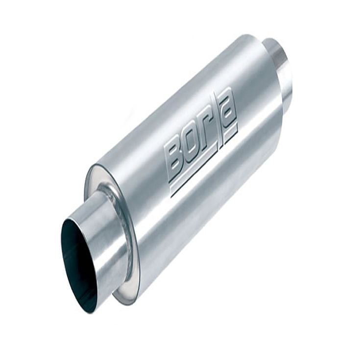 Borla Universal Pro-XS Muffler Oval 3in Inlet/Outlet Offset/Offset Notched Muffler main image 1