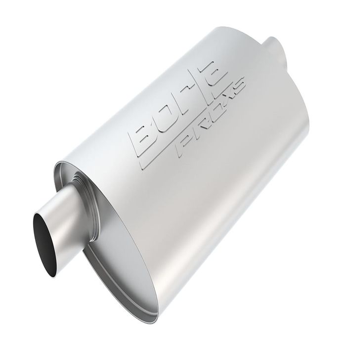 Borla Universal Polished Tip Single Round Intercooled (inlet 2 1/4in. Outlet 2 1/2in)  *NO Returns*