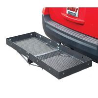 CURT 500 lb. Capacity 48 in. x 20 in. Steel Basket Style Hitch Cargo Carrier  for 2 in. Receiver with Adapter Sleeve 18145 - The Home Depot