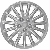 Coast to Coast Chrome Plated 16in 15 Spoke Universal Wheel Cover/Hub Cap 4 Piece