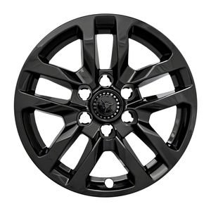 Coast To Coast Gloss Black 18in Wheel Cover/Hub Cap 4 Piece IWCIMP432BLK
