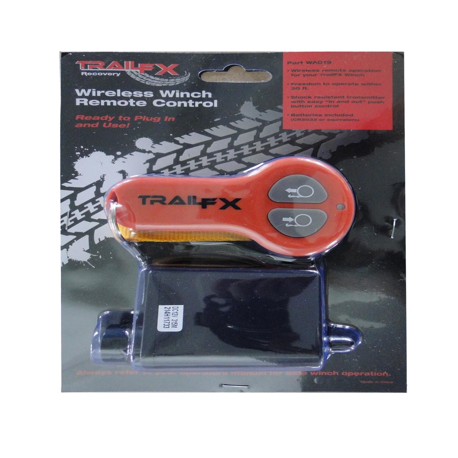 TrailFX Wireless Remote Kit for Winches W35B, WS35B, W45B, WS45B, W08B
