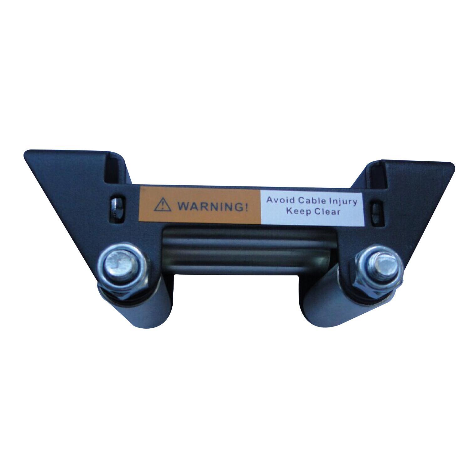 TrailFX Bare Steel 4Way Roller Style Winch Fairlead for Use with Winches W35B and W45B