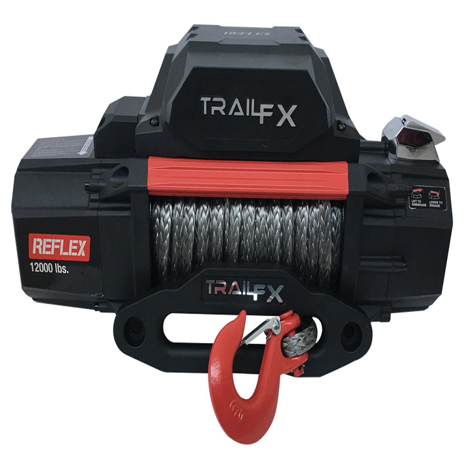 TrailFX 12,000lbs 12V Vehicle Mounted with Roller Fairlead and 94ft