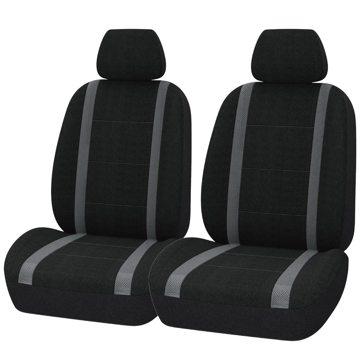 ProElite Black Reno Low Back Seat Cover 2 Piece